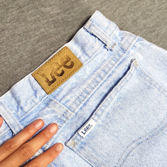 RARE!! Vintage Lee Riders Light Wash Baggy Relaxed Tapered Leg Western Mom Jeans - Picture 8 of 12